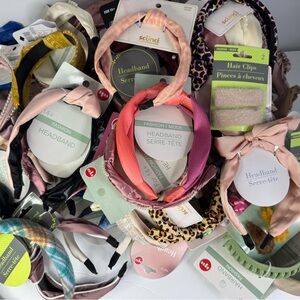 Huge 70 Piece Lot Hair Accessories, Barrettes, Headbands, Hair Clips NEW